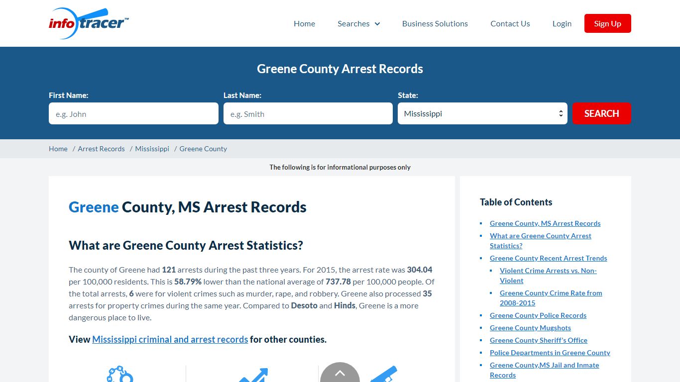 Greene County, MS Arrests, Mugshots & Jail Records - InfoTracer